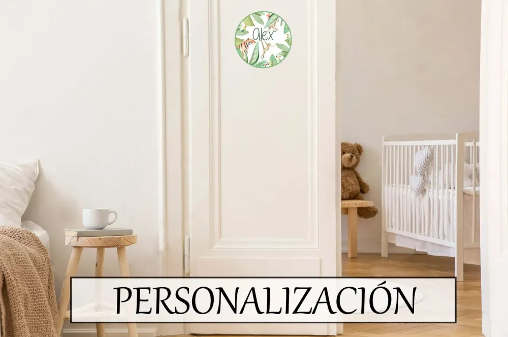 Letrero Decorativo JUNGLA Placa para puerta de vinilo