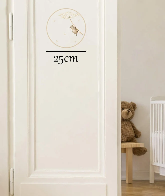 Letrero Decorativo PAJARITO Placa para puerta de vinilo