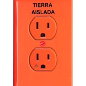 Letrero Decorativo Placa con Contacto Duplex Tierra Aislada Leviton