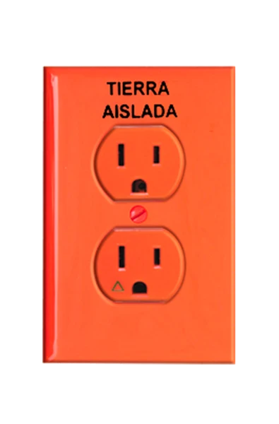 Letrero Decorativo Placa con Contacto Duplex Tierra Aislada Leviton