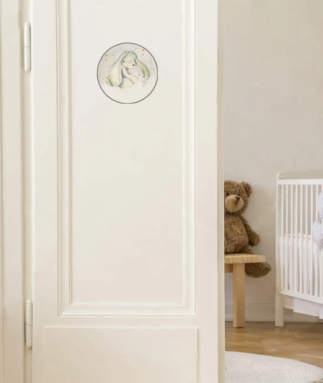 Panel Decorativo CONEJITO Placa para puerta de vinilo