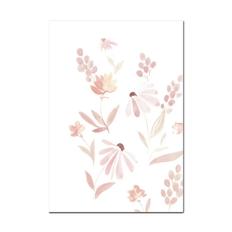 Panel Decorativo Decoración de pared con flores rosas, lienzo con superficie texturizada, arte de pared para dormitorio de...