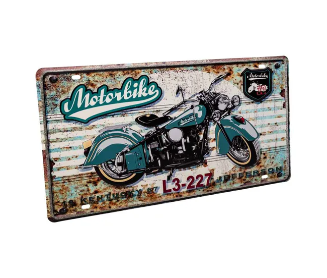 Panel Decorativo Placa de de acero 22x42x1