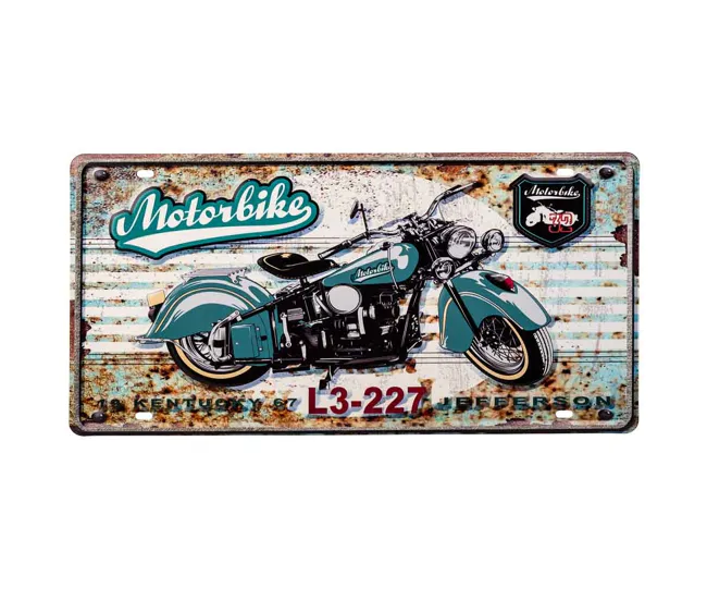 Panel Decorativo Placa de de acero 22x42x1