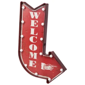 Panel Decorativo Placa luminosa de pared de plastico roja 43x64x10