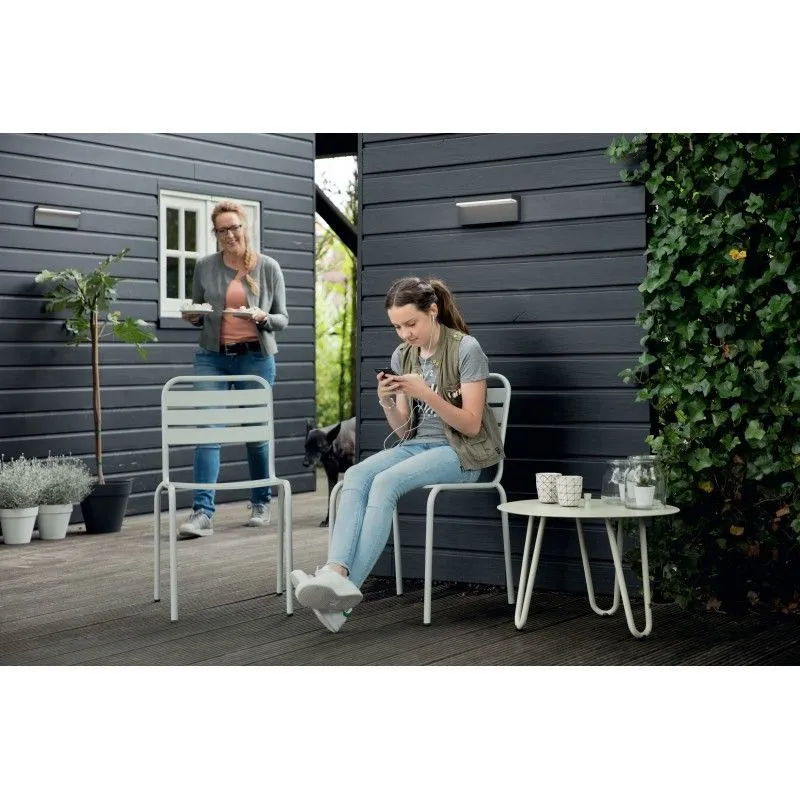 Relieve de Pared Apliqui paret exterior led Philips negre