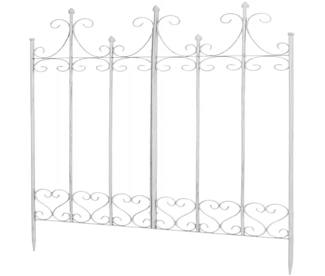 Reja para Plantas Trepadoras Flieder Acero Blanco antiguo 1.5X100X150 cm - Listo para Plantar