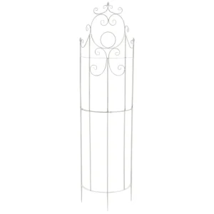 Reja para Plantas Trepadoras Lavendel Acero Blanco antiguo 23X52.5X200 cm