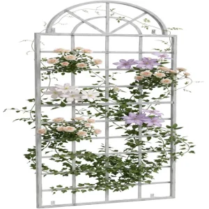 Reja para Plantas Trepadoras Viva Acero Blanco antiguo X70X180 cm