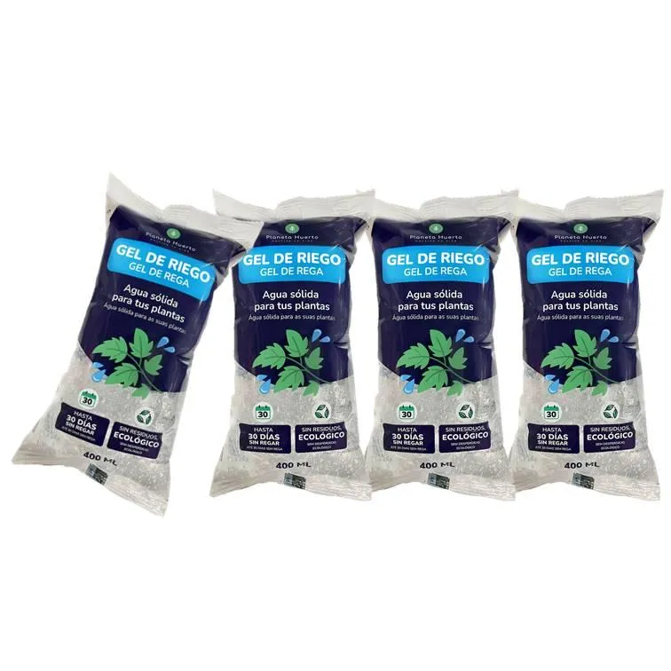 Pack 4 x Gel de Riego Planeta Huerto 400 ml | No Transgénicas |