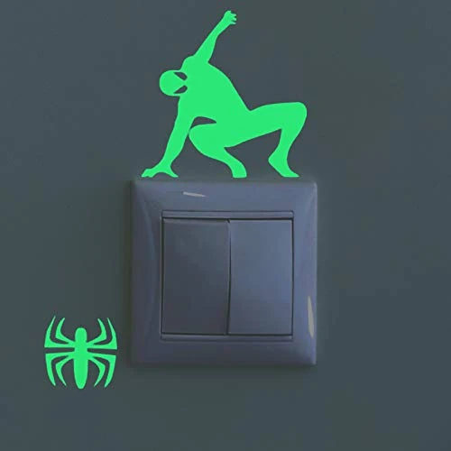 Pegatinas de pared fluorescentes de Spiderman