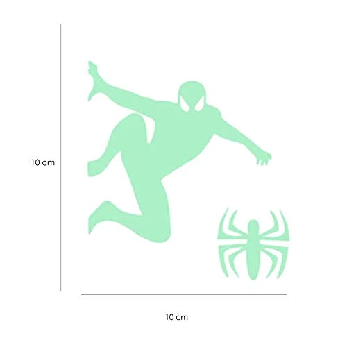 Pegatinas de pared fluorescentes de Spiderman