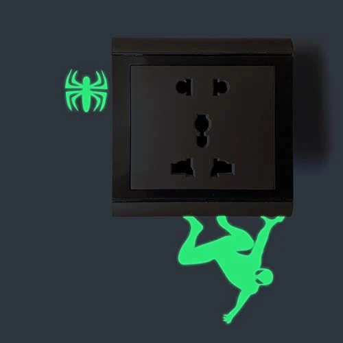 Pegatinas de pared fluorescentes de Spiderman