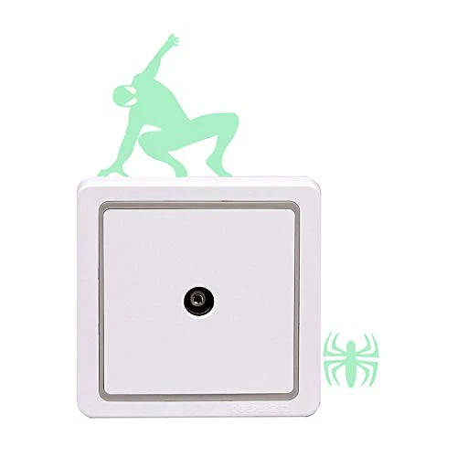 Pegatinas de pared fluorescentes de Spiderman