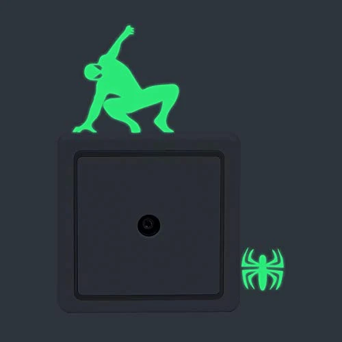 Pegatinas de pared fluorescentes de Spiderman