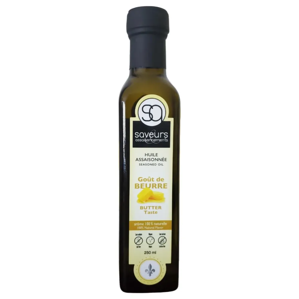 Saveurs assaisonnements - Huile assaisonnée GOURMET - Huile au Goût de beurre