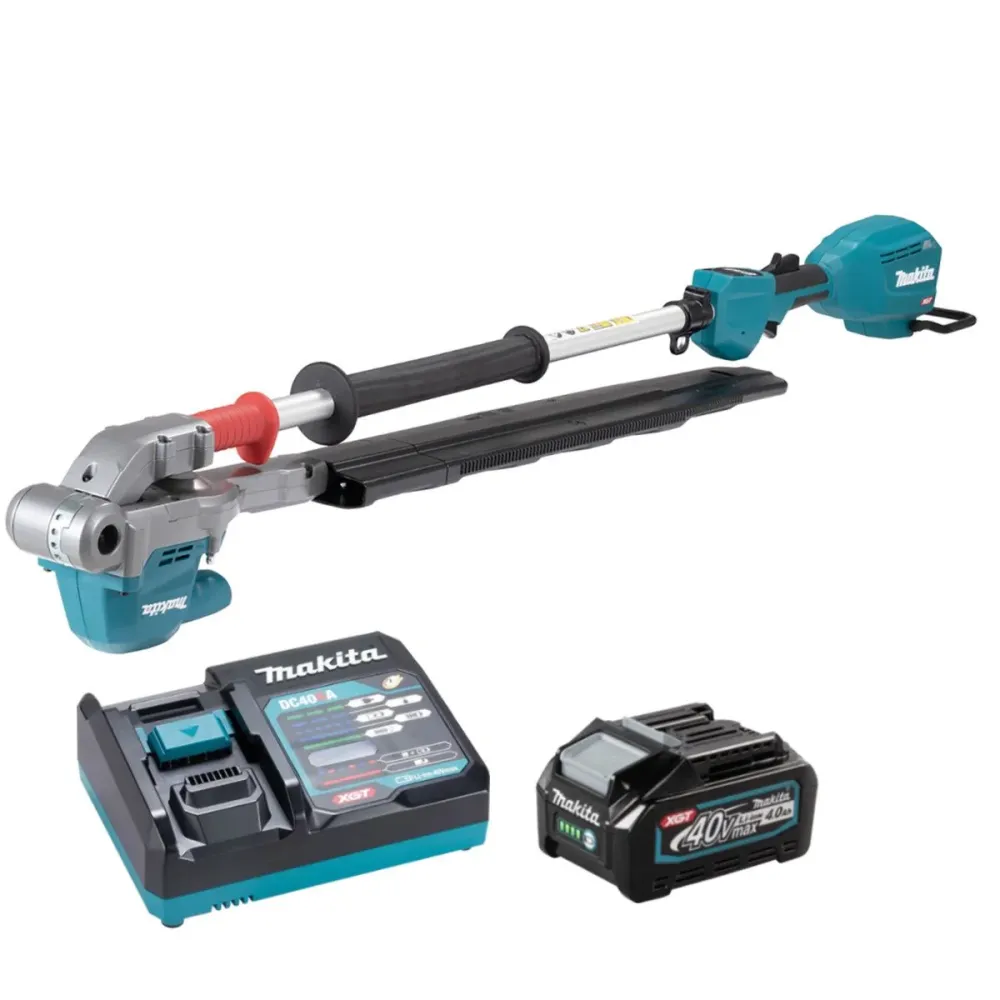 Makita UN001GZ 40V XGT Brushless Cordless Pole Hedge Trimmer 1 x 4.0Ah Battery & Charger