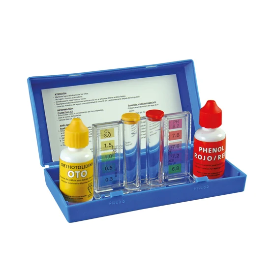 Kit de álisis de cloro y pH para piscinas