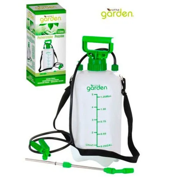 Pulverizador de presión Little Garden 5 litros de Polietileno de Alta Densidad