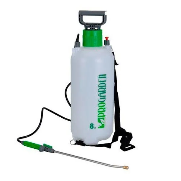 Pulverizador presión Pro Garden 8 L plástico con 3 Boquillas Intercambiables