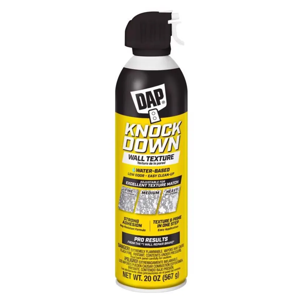 Textura de pared derribable base de agua blanca DAP, 20 oz (paquete de 6)