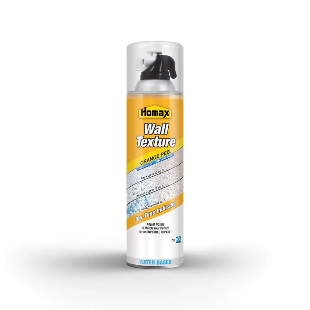 Textura en aerosol de cáscara de naranja base de agua blanca Homax, 16 oz.