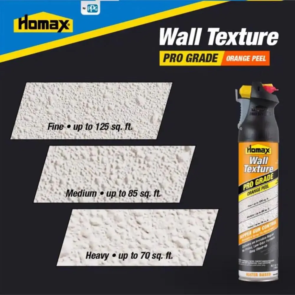 Textura de pared base de agua Homax Pro Grade de color blanco, 25 oz
