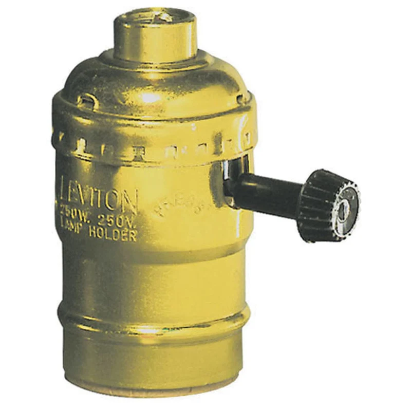 Portalámparas de base mediana de aluminio Leviton, paquete de 1 (paquete de 10)