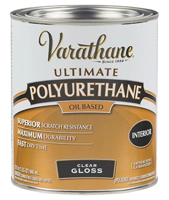 Barniz de poliuretano base de aceite Varathane Ultimate Gloss Clear, 1 cuarto de galón (paquete de 2)