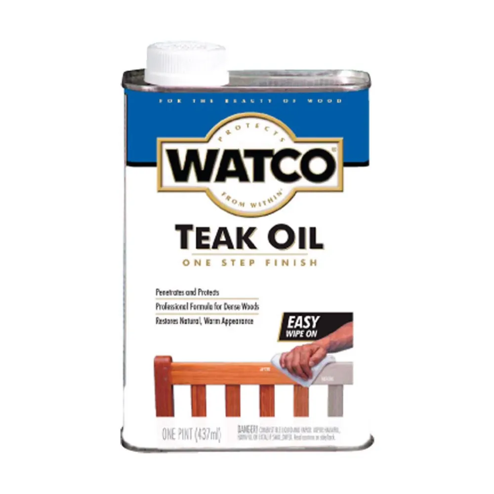 Acabado de aceite de teca base de aceite marrón WATCO 1 pt