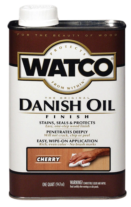 Aceite danés base de aceite de cereza transparente WATCO 1 cuarto de galón