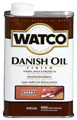 Aceite danés base de aceite de cereza transparente WATCO 1 cuarto de galón