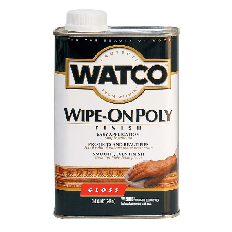 WATCO Limpiador de poliuretano transparente brillante base de aceite, 1 cuarto de galón
