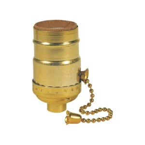 Casquillo de cadena con base mediana de latón Westinghouse, paquete de 1