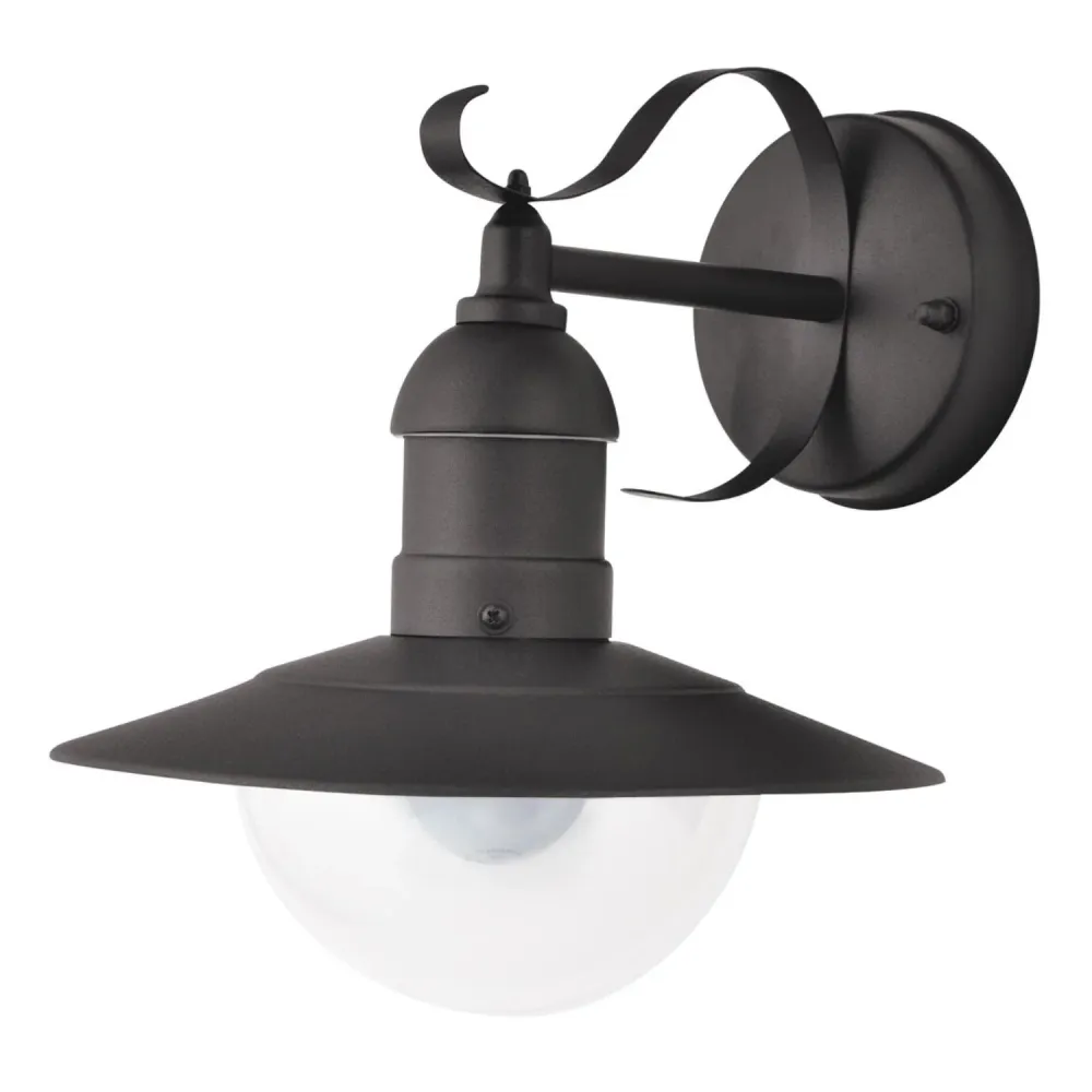 Certificado CE Rabalux Oslo aplique de jardín para fachada negro E27 60 W IP43 230 V