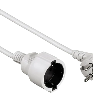 Partidor de Madera Eléctrico Rallonge électrique 5 m Blanc (47866)