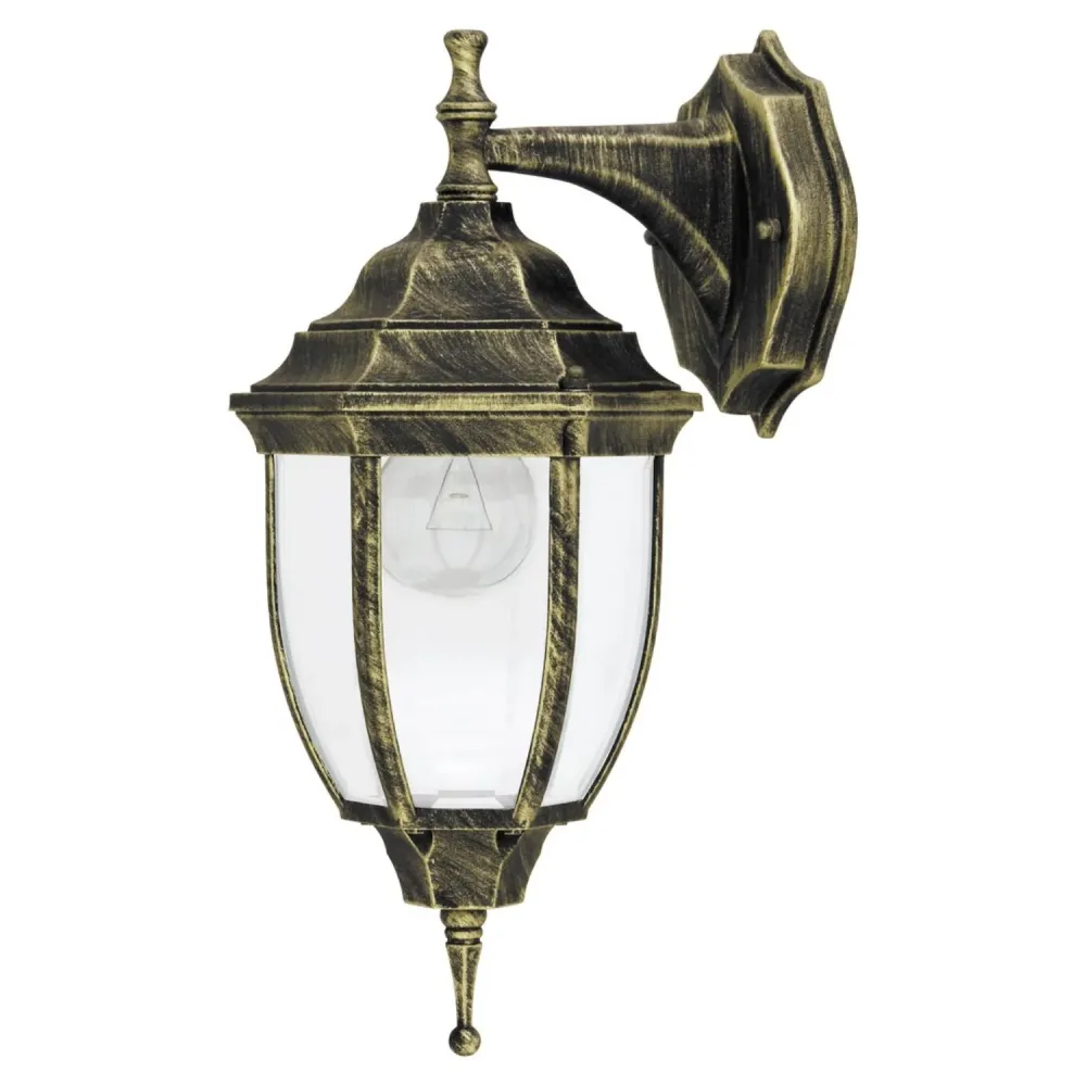 Profesional Industrial Aplique Rabalux Nizza 8451 oro antiguo E27 60W IP43. Óptimo para el jardín, la terraza y más allá.