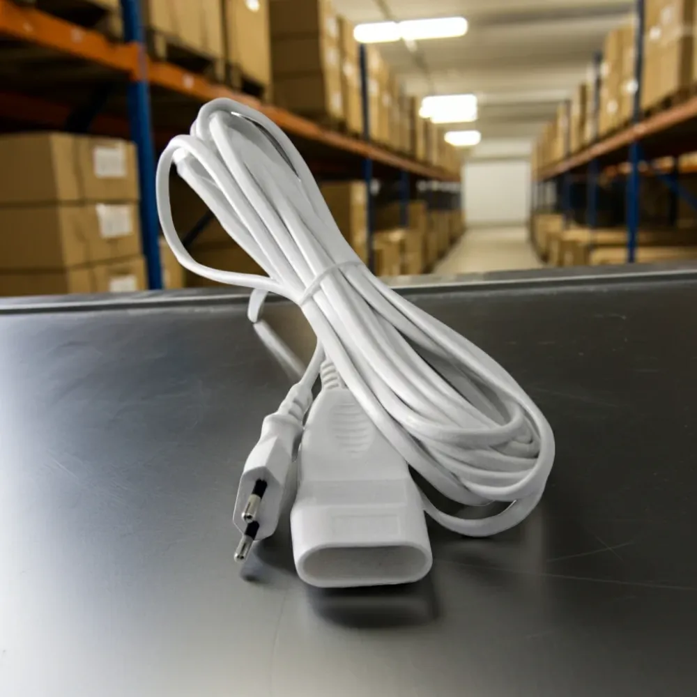 Rallonge électrique intérieure 3 m – 2x0,75 mm² – I-WATTS, norme NF