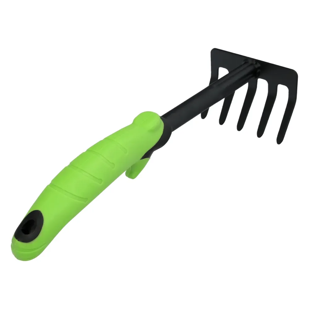 Cultivador de Mano de 3 Dientes Rastrillo Jardin 1 Mano Mango TPR