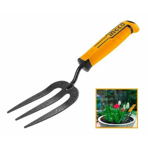 INGCO RASTRILLO PARA JARDIN 2,5MMX80MMX320MM ACERO AL CARBONO HFTF38 para Suelos Arcillosos