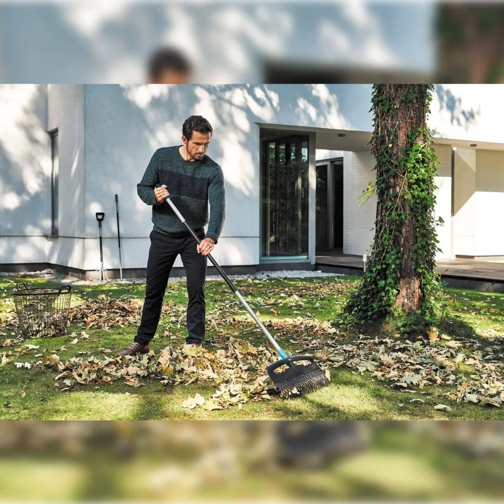Profesional de Jardinerí Rastrillo vasto para hojas 52,5cm energo.