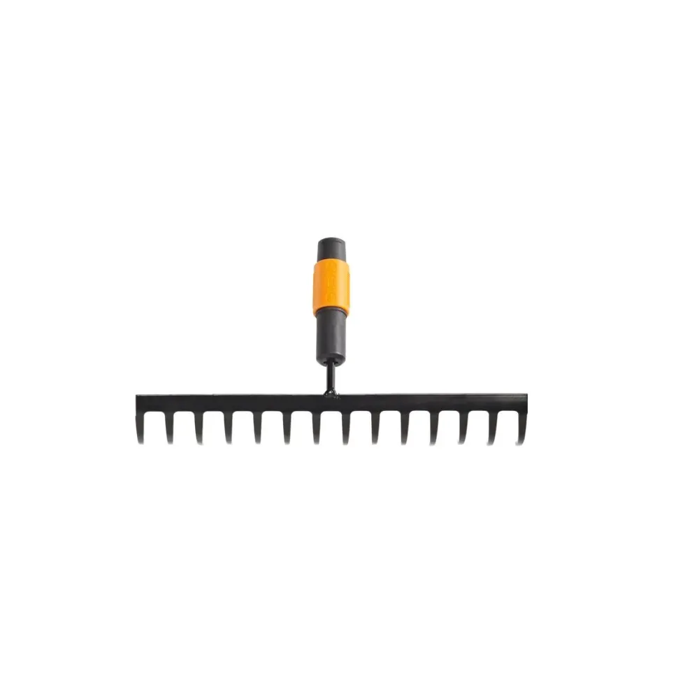 Rastrillo de suelo 14 dientes QuickFit Fiskars Compatible con Mangos Estándar