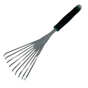 Recoge Hojas de Jardín Manual- Mini rastrilla - Herramienta Ergonómica con Mango Amplio para Facilitar la Limpieza de Jard...