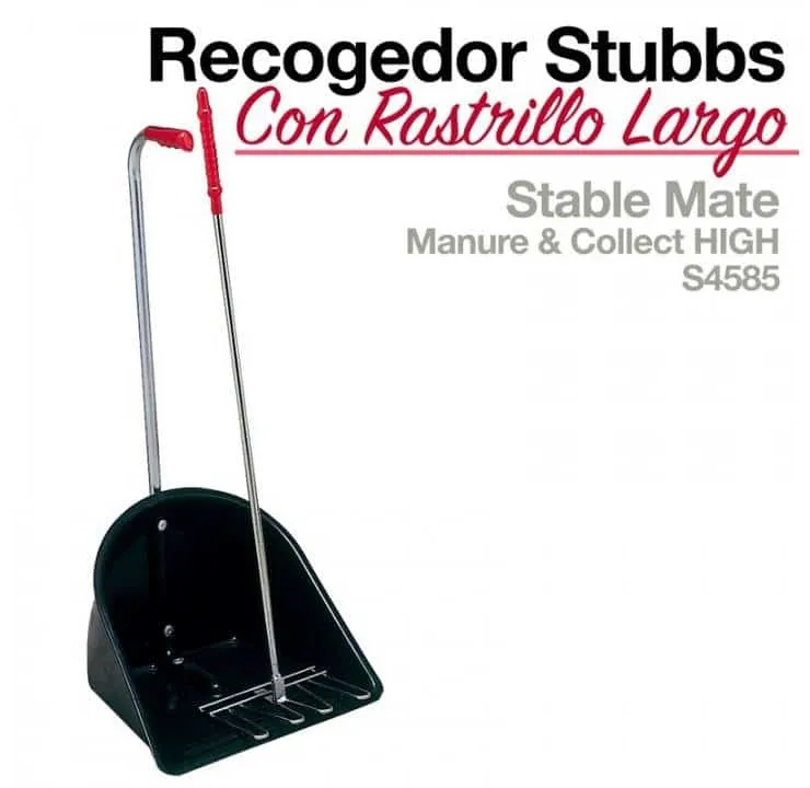RECOGEDOR CON RASTRILLO AMPLIO STUBB S4585 con Funda Protectora Incluida