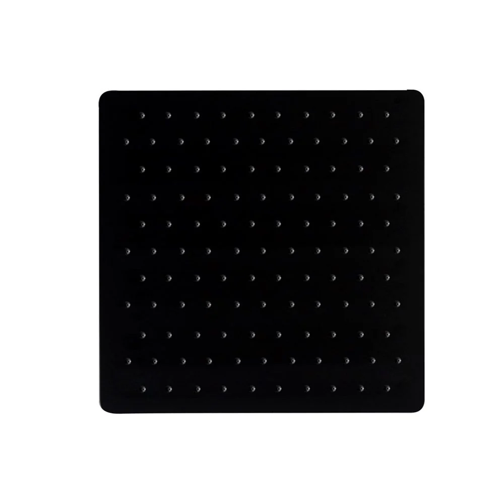 REGADERA DE LLUVIA CUADRADA 400 400 mm WS02.001NM NEGRO MATE para Riego Eficiente