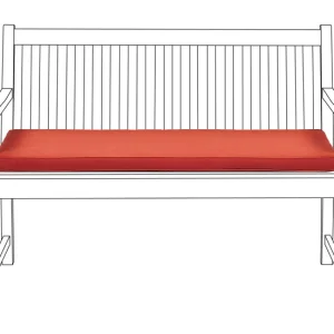 Cojín para banco de jardín de poliéster rojo 112 x 54 cm VIVARA para Mujeres