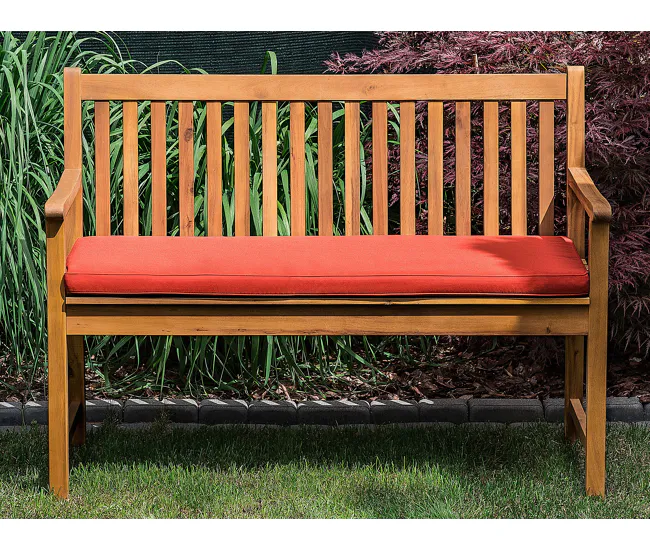 Cojín para banco de jardín de poliéster rojo 112 x 54 cm VIVARA para Mujeres