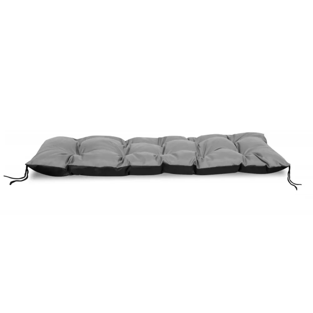 Cojín para tumbona de jardín Cojín 120x50 cm Impermeable Codura PVC Gris con Protección UV