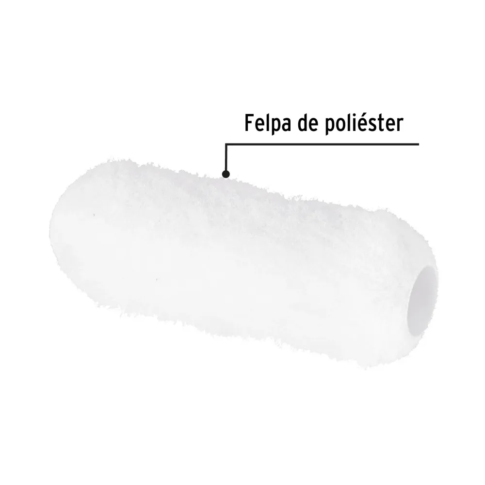 Felpa para rodillo, 9 x 1', superficies muy rugosas, Pretull (Talla L)