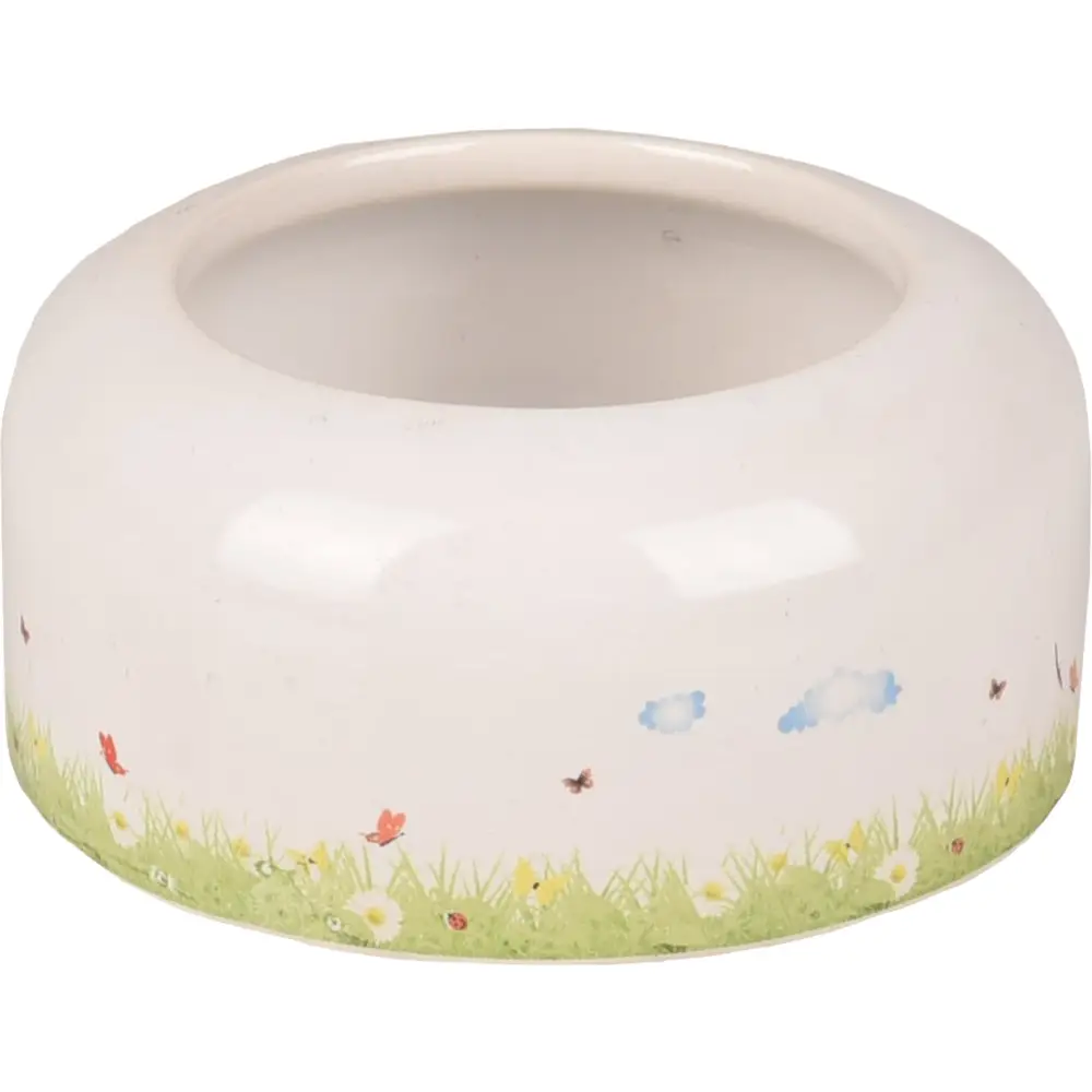 Flamingo Comedero Ceramica Prado Roedor 100 ml con Refuerzo en Punta